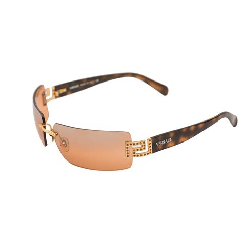 rimless sunglasses versace|original Versace sunglasses.